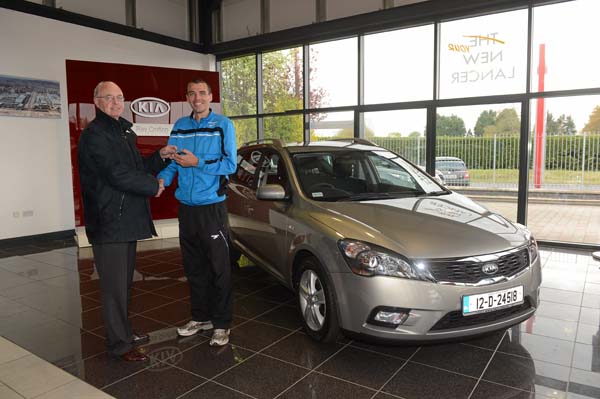 KIA Motors Present Mark Kenneally with a New Motor